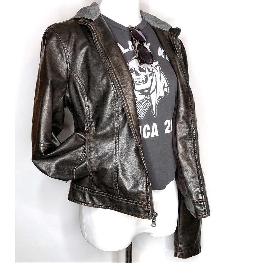 Levi’s Faux Leather Moto Jacket, Size Medium